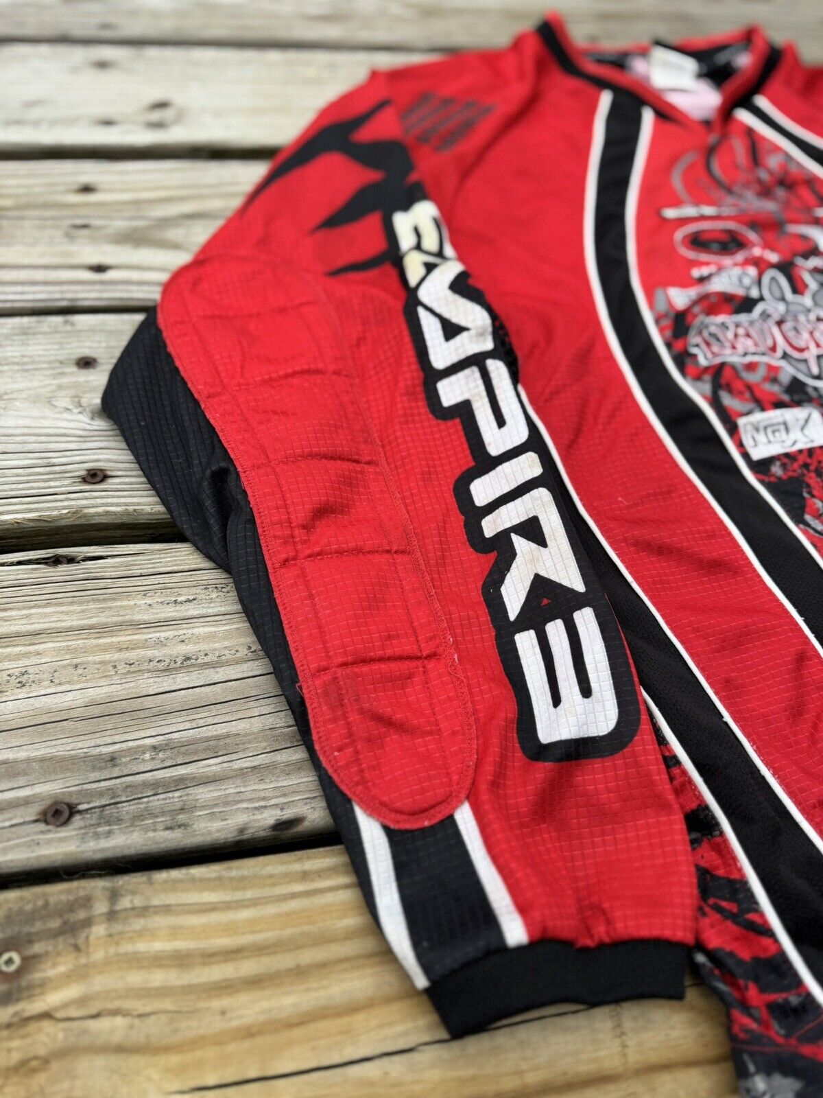 Red Portland Naughty Dogs Empire Pro Paintball Jersey Smart Parts Halo Diablo L