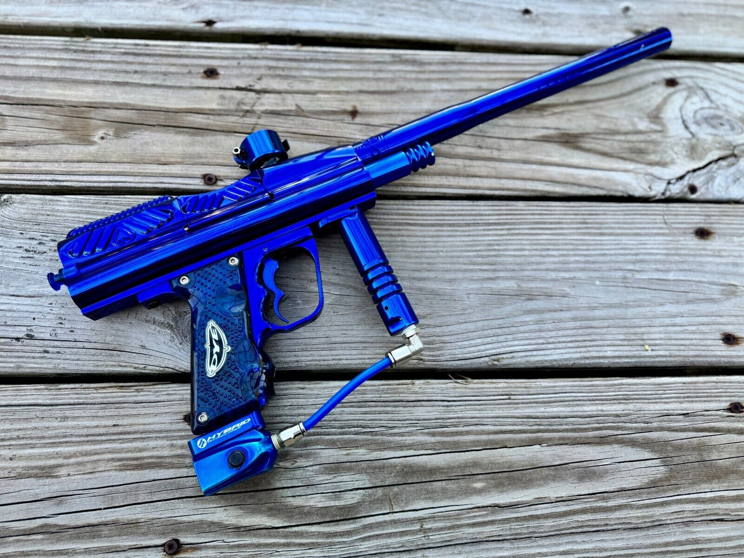 2001 Blue WDP Warped Sportz Dark Angel LCD Paintball Marker Flory Board 10bps