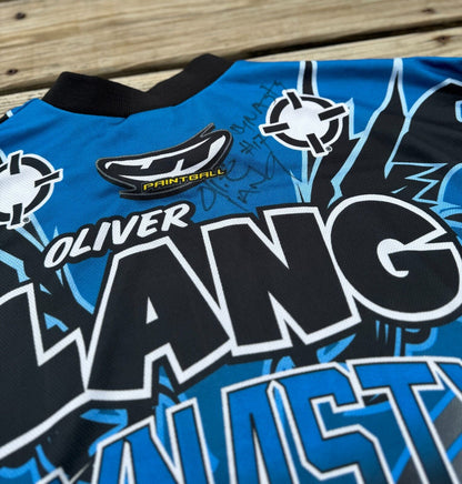 Rare 2003 Autographed Oliver Lang Dynasty Dragon Professional Paintball Jersey