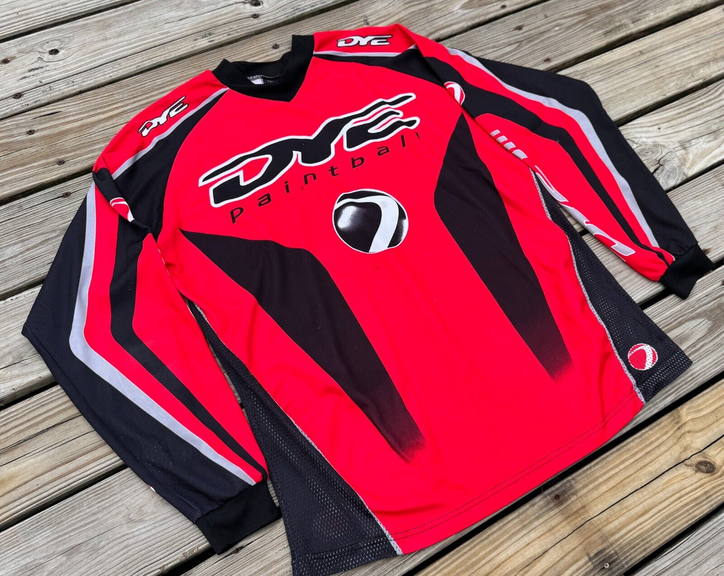 Vintage OG Red 2k1 Dye Paintball Long Sleeve Jersey Twisted Image Team