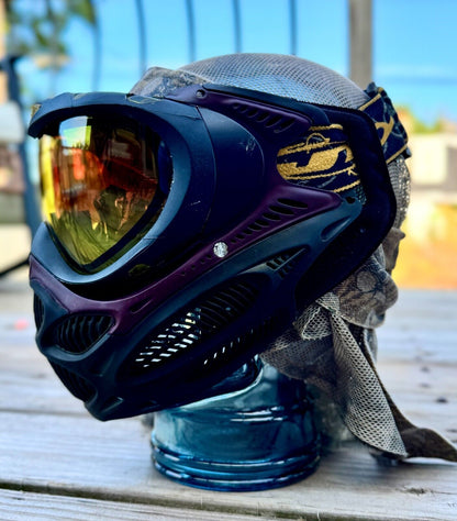 Custom Dyed Dye i3 Pro Black Sunrise Fade Lens JT Mutiny Strap Goggles Mask OG