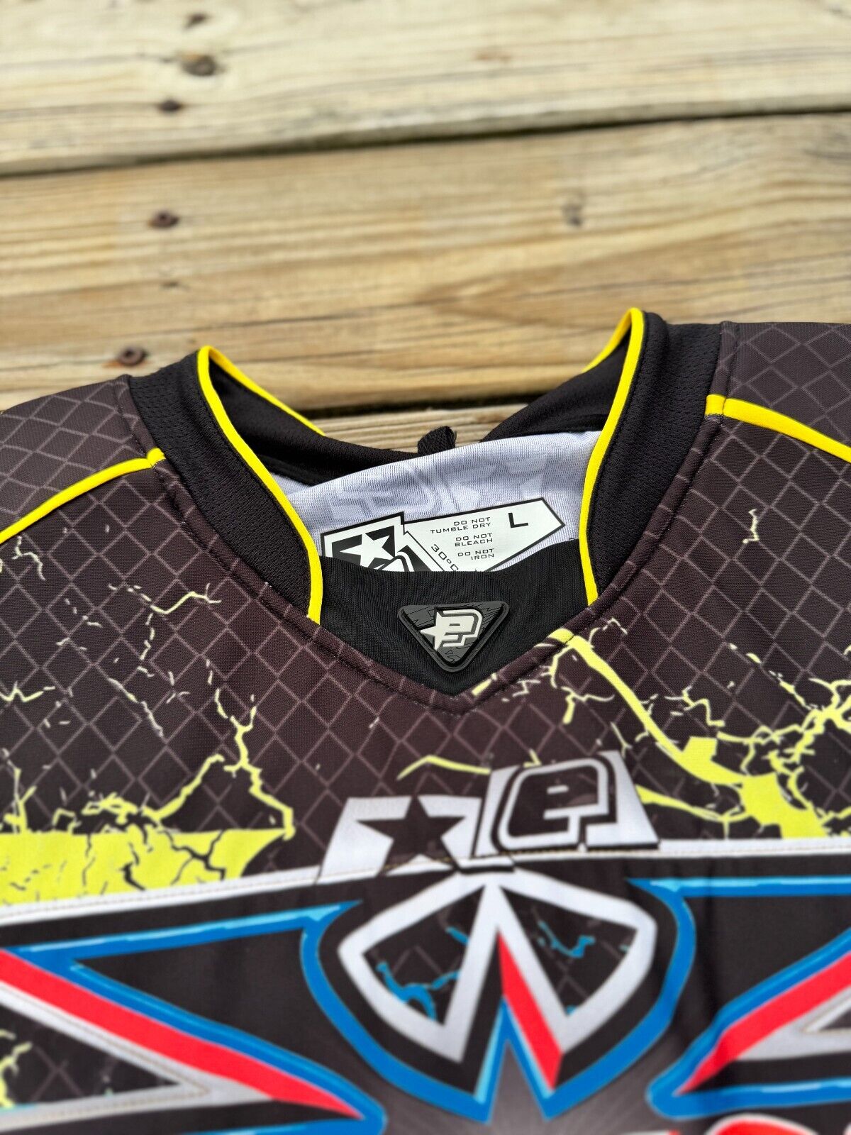 Yellow Gold San Antonio X Factor Planet Eclipse Professional Paintball Jersey L