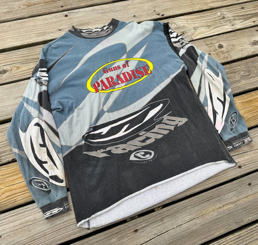 Vintage JT USA JT Racing "Guns of Paradise" Concept No 6 Paintball Jersey