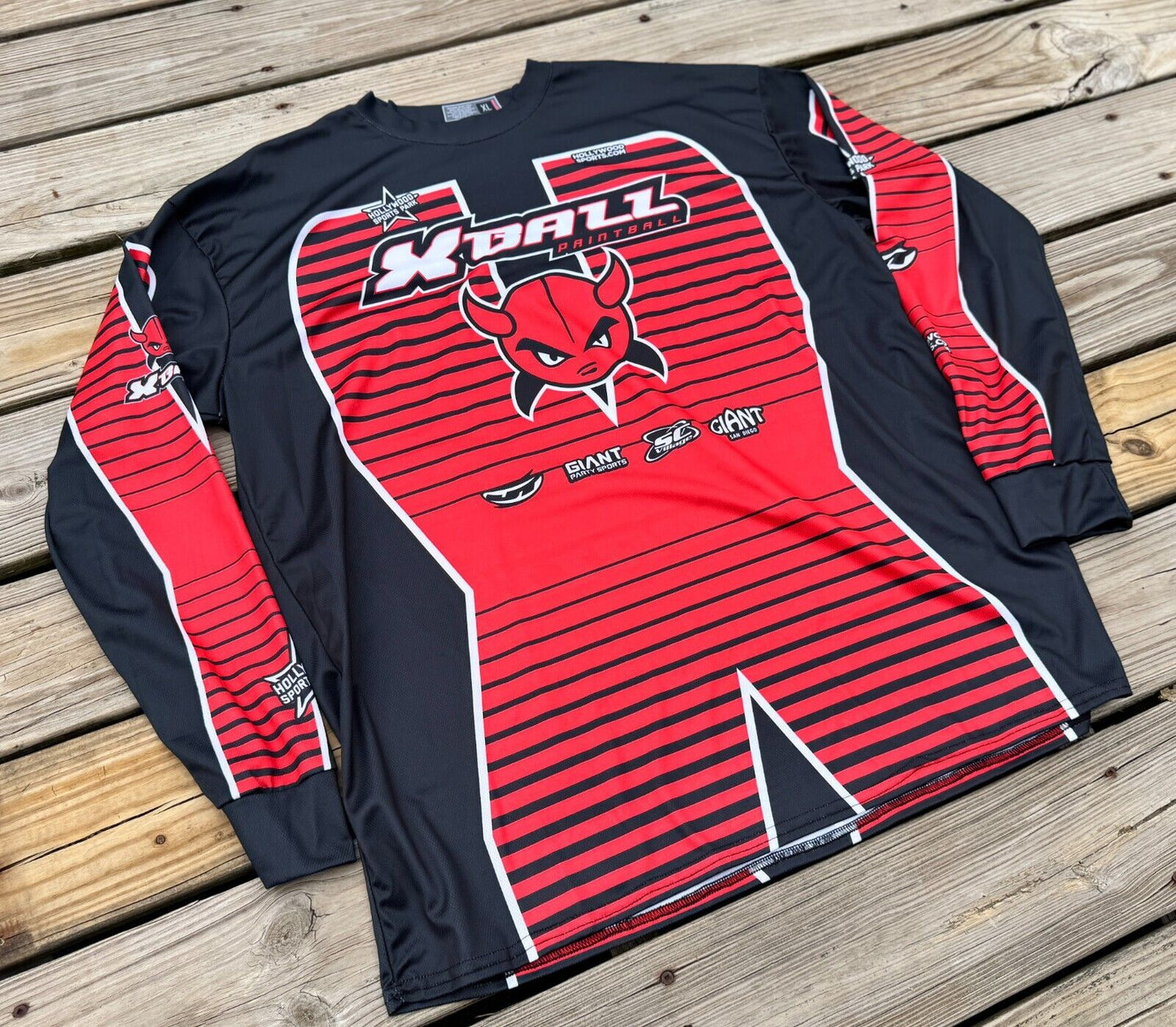 NEW Sold Out Remake HSP OG Red Xball Paintball Long Sleeve Mesh XL Jersey